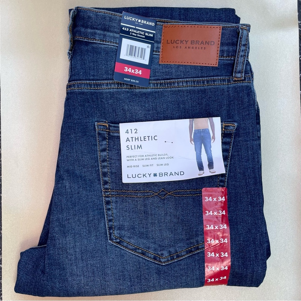 Lucky Brand Blue Slim Jeans size 34x34 men’s